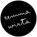Logo Zemma Wirta in weisser Schrift auf schwarzem Hintergrund